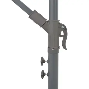 Berkfield Cantilever Umbrella with Aluminium Pole 300 cm Taupe