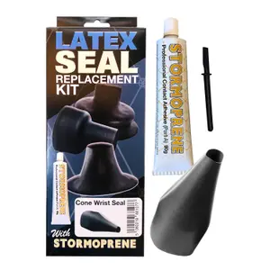 STORMSURE LATEX WRIST SEAL REPAIR KIT (CONE SHAPE)