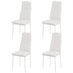 Herland Dining Chair (Set of 4) White / White