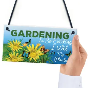 Funny Hanging Garden Sign For Summerhouse Shed Family Gift New Home Gift