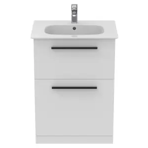 Ideal Standard i.life A Standard Matt White Freestanding Bathroom Vanity unit (H) 853mm (W) 600mm