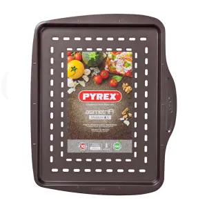 Pyrex Asimetria Rectangular Pizza Tray 37cm