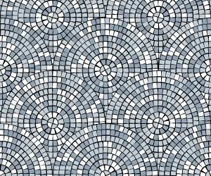 Bobbi Beck eco-friendly circle tile wallpaper