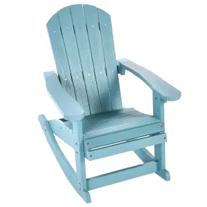 Garden Kids Rocking Chair ADIRONDACK Light Blue