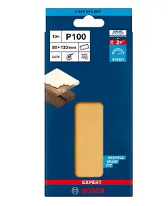 BOSCH Dual Application BEST for Wood & Paint Sanding Sheets (Rectangle 80 x 133mm - 10/Pk) For: Bosch GSS 160 & GSS 18V-10 Sanders