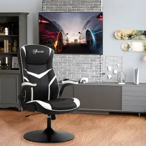 Vinsetto Racing Office Chair PVC Leather Computer Gaming Height Adjustable