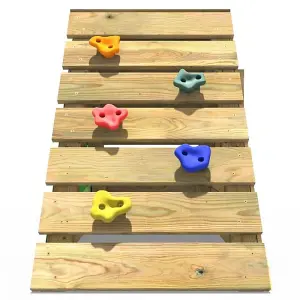 Rebo Mini Wooden Climbing Pyramid Adventure Playset - Camo