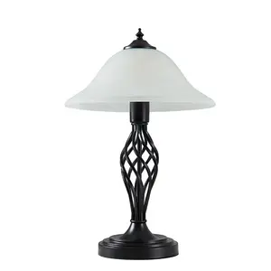 Mancini 49cm Table Lamp Black