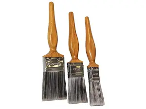 Faithfull 75003003 Superflow Synthetic Paint Brush, 3 Piece Set FAIPBSYSET3