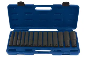 Laser 7759 14pc Extra Deep Impact Socket Set 1/2" Drive 6pt 10-32mm