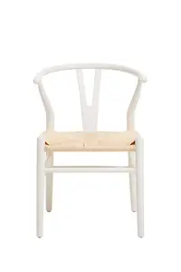 Decent Wishbone Antique White Chair, Scandinavian Swivel Dining Chair For Dining Room, Stylish Modern Chair