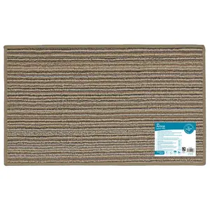  Non-Slip Indoor Door Mat Beige / Rectangle W50 x L80 cm