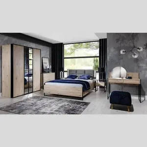 Glass Loft 4 Door Wardrobe Modern Storage with Sleek Glass Design