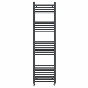 Right Radiators 1800x500 mm Straight Heated Towel Rail Radiator Bathroom Ladder Warmer Anthracite