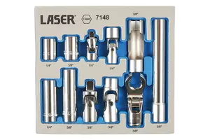 Laser Tools 7148 11pc Master 13mm Socket Set - Range of Profiles