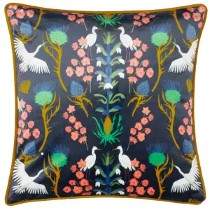 Kate Merritt Herons Piped Feather Rich Cushion