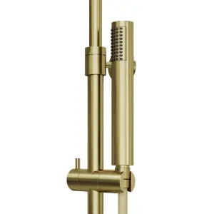 GoodHome Owens Gold effect Thermostatic Multi head shower