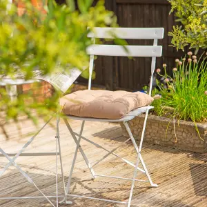 Harbour Housewares - Square Garden Chair Seat Cushions - Pack of 4