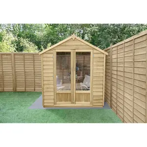 4Life 6x4 Pressure Treated Double Door Apex Summerhouse  No