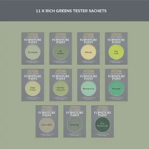 Rust-Oleum Green Satin Furniture Paint Tester Samples - 10ml