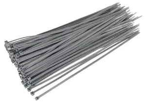 Sealey Cable Tie 300 x 4.4mm Silver Pack of 100 CT30048P100S