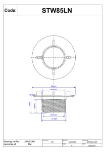 McAlpine STW85LN Standard Locking Nut for STW 1" Shower Traps