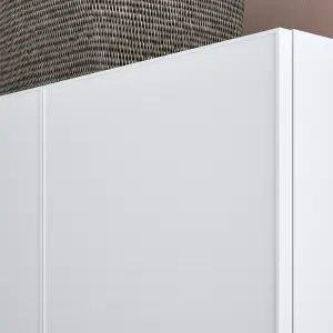 GoodHome Atomia Freestanding Matt white Particle board Double Wardrobe (H)1875mm (W)1000mm (D)580mm