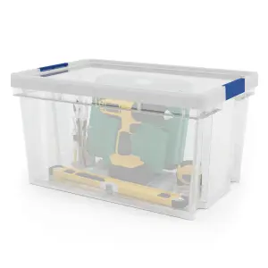 Form Xago Heavy duty Clear 51L Plastic Stackable Storage box