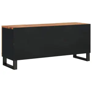 Berkfield TV Cabinet 105x33.5x46 cm Solid Wood Acacia&Engineered Wood