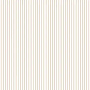 Galerie Miniatures 2 White Cream Narrow Stripe Smooth Wallpaper