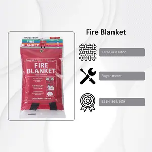 Essential Fire Safety Kit, Small, Fire Blanket, Fire Pit Mat, First Aid Kit