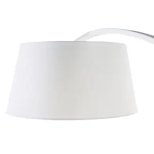 Beliani Scandinavian Arc Floor Lamp White BENUE