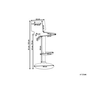 Korsen Height Adjustable Bar Stool (Set of 2)