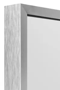 MirrorOutlet Artus - Silver Aluminium Edged Wall Mirror 47" X 31" (120 CM X 80 CM)