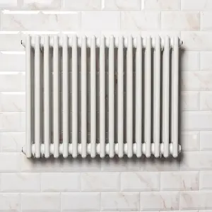 Braxton White Triple Horizontal Column Radiator - 600x785mm