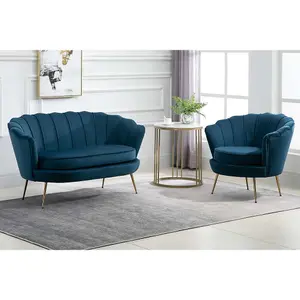 Birlea Ariel 2 Seater Sofa Blue