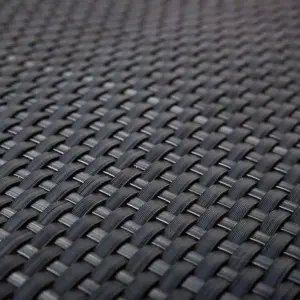 Primrose Grey Rattan Weave Balcony Screening Artificial Garden Privacy Fencing W100cm x H200cm