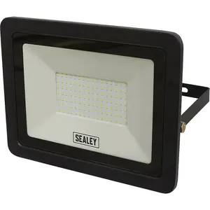 Extra Slim Floodlight with Wall Bracket - 100W SMD LED - IP65 Rated - 8500 Lumen