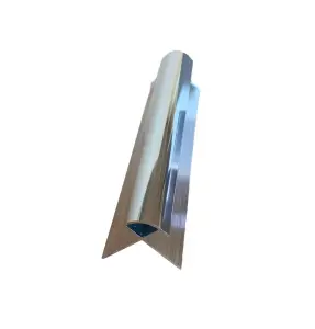 DBS Bathrooms Aluminium External Corner Trim For 10mm Shower Wall Panels 2.4m