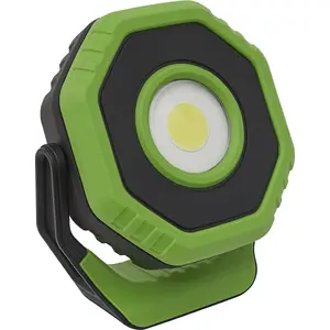 Rechargeable Pocket Floodlight - 360 Degree Swivel - 14W COB LED - Green