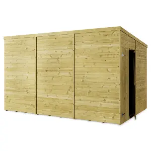 Store More Tongue and Groove Pent Shed - 12x8 Windowless