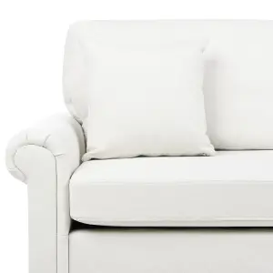 3 Seater Fabric Sofa White GINNERUP