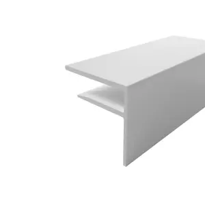 Storm 3.0m 25mm Aluminium F Section White