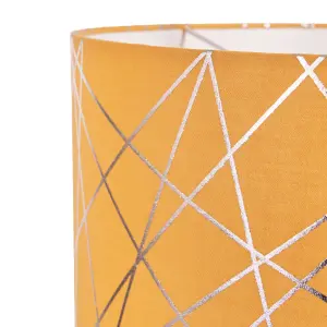 Inlight Printed Ochre Foil Lamp shade (D)30cm