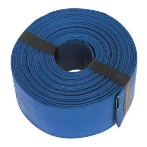 Sealey Layflat PVC Hose Reinforced With Synthetic Fibres 50mm x 10m LFH1050