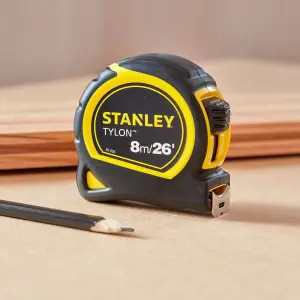 Stanley Tylon Tape measure 8m, Pack of 2