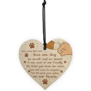 Memorial Gift For Dog Cat Lover Memorial Pet Sign Keepsake Gift For Family Wood Heart