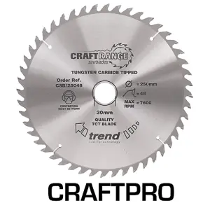 Trend CSB/16248 Craft Saw Blade 162Mm X 48T X 20Mm