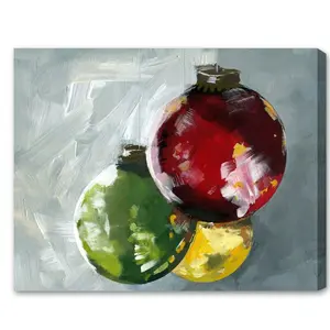 Ornaments 2 - Wrapped Canvas Painting 76.2cm H x 91.44cm W x 3.81cm D