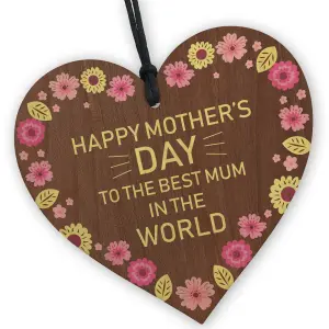 Red Ocean A Mothers Day Present For Mum  I love you mum present gifts  best mum ever in the world  handmade plaque presents